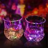 2 Packs Flash Light Up Cups Liquid Activated Multicolor LED Glasses Fun Light Up Drinking Shot Glasses,Glowing Wine Glasses Led Flashing Cups,Favors A