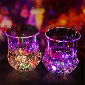 2 Packs Flash Light Up Cups Liquid Activated Multicolor LED Glasses Fun Light Up Drinking Shot Glasses,Glowing Wine Glasses Led Flashing Cups,Favors A
