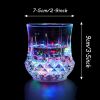 2 Packs Flash Light Up Cups Liquid Activated Multicolor LED Glasses Fun Light Up Drinking Shot Glasses,Glowing Wine Glasses Led Flashing Cups,Favors A