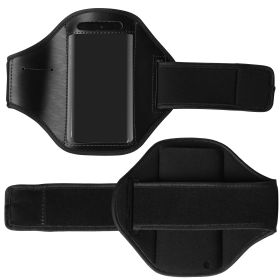 Phone Armband Case Adjustable Sweat-Resistant Armband Phone Holder Fit for iPhone5 Or Cellphones Under 4in For Running Jogging Riding Hiking Gym (Option: BLK)