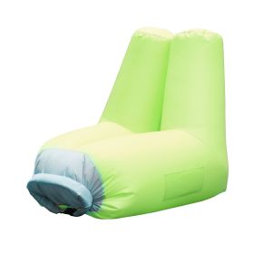Inflatable Lounger Air Sofa Chair Couch w/ Portable Organizing Bag Waterproof Anti-Leaking for Backyard Lakeside Beach Traveling Camping Picnics (Option: Gree)