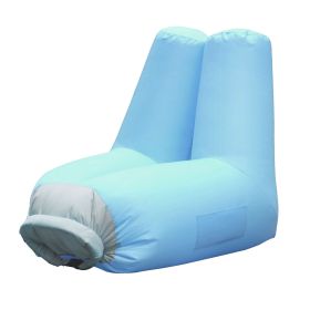 Inflatable Lounger Air Sofa Chair Couch w/ Portable Organizing Bag Waterproof Anti-Leaking for Backyard Lakeside Beach Traveling Camping Picnics (Option: BLU)