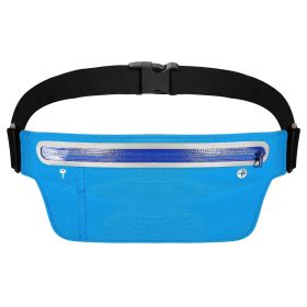 Unisex Sport Waist Pack Running Belt Bag Pouch Adjustable Bounce Free Sweat-Proof Lightweight Slim (Option: Blue)