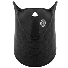 Half Face Mask Breathable Windproof Dustproof Neck Warmer for Bike Motorcycle Racing (Option: Black)