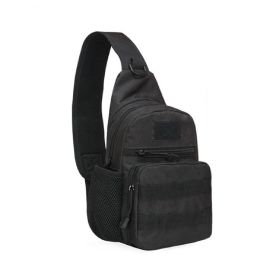 Tactical Shoulder Bag; Molle Hiking Backpack For Hunting (Color: Black)