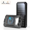 20000mAh Portable Solar Power Bank, Outdoor External Battery Charger ,2 USB Ports&1 USB-C, Built-in Bright Flashlight