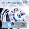 Portable Handheld Fan9, Turbo Power High Speed Air [18H Max Cooling Time], 5 Gear Wind, 5000mAh Rechargeable, Mini Pocket Design