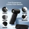 Portable Handheld Fan9, Turbo Power High Speed Air [18H Max Cooling Time], 5 Gear Wind, 5000mAh Rechargeable, Mini Pocket Design