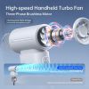 Portable Handheld Fan9, Turbo Power High Speed Air [18H Max Cooling Time], 5 Gear Wind, 5000mAh Rechargeable, Mini Pocket Design