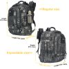 Tactical Backpack 3 Day Assault Pack, Expandable Military Bug Out Bag,Large-capacity army daypack expands for extra gear, ideal for outdoor hiking