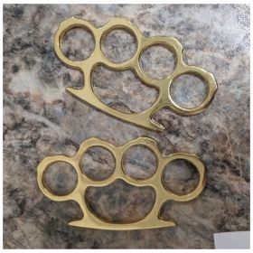 2pcs Titanium Steel Brass Brass Knuckles Multifunctional,self-defense Weapon,self-protection Knuckles (Option: 1pcs)